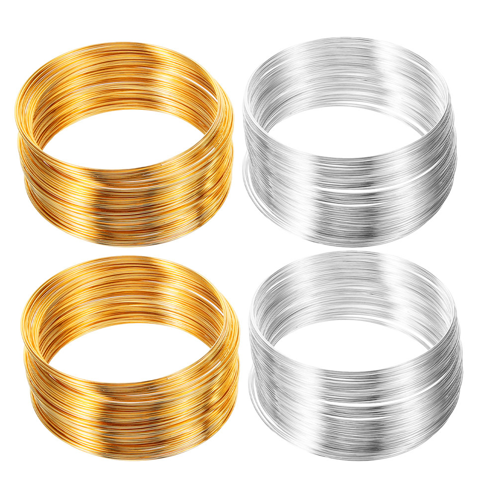 Memory Wire Bracelet - 4 Rolls Memory Wire for Jewelry