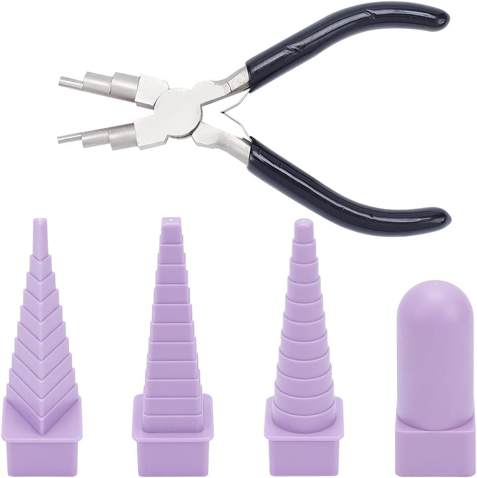 Jewelry Making Loop Pliers - 5-in-1 Jewelry Pliers Set with Mandrels