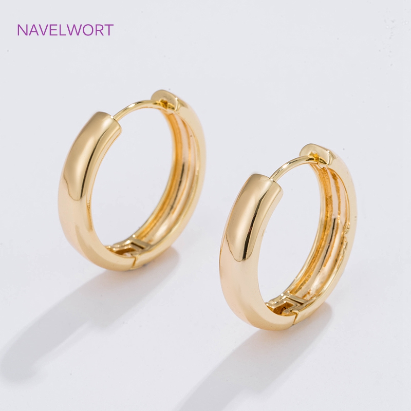 Jewelry Making Essentials - 6 Sizes Gold Plated Circle Hoop