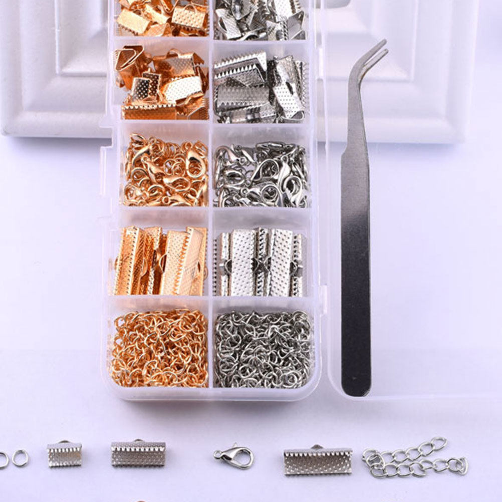 Jewelry Making Tool Kit - 371pcs Golden Necklace Buckle Jewelry Making