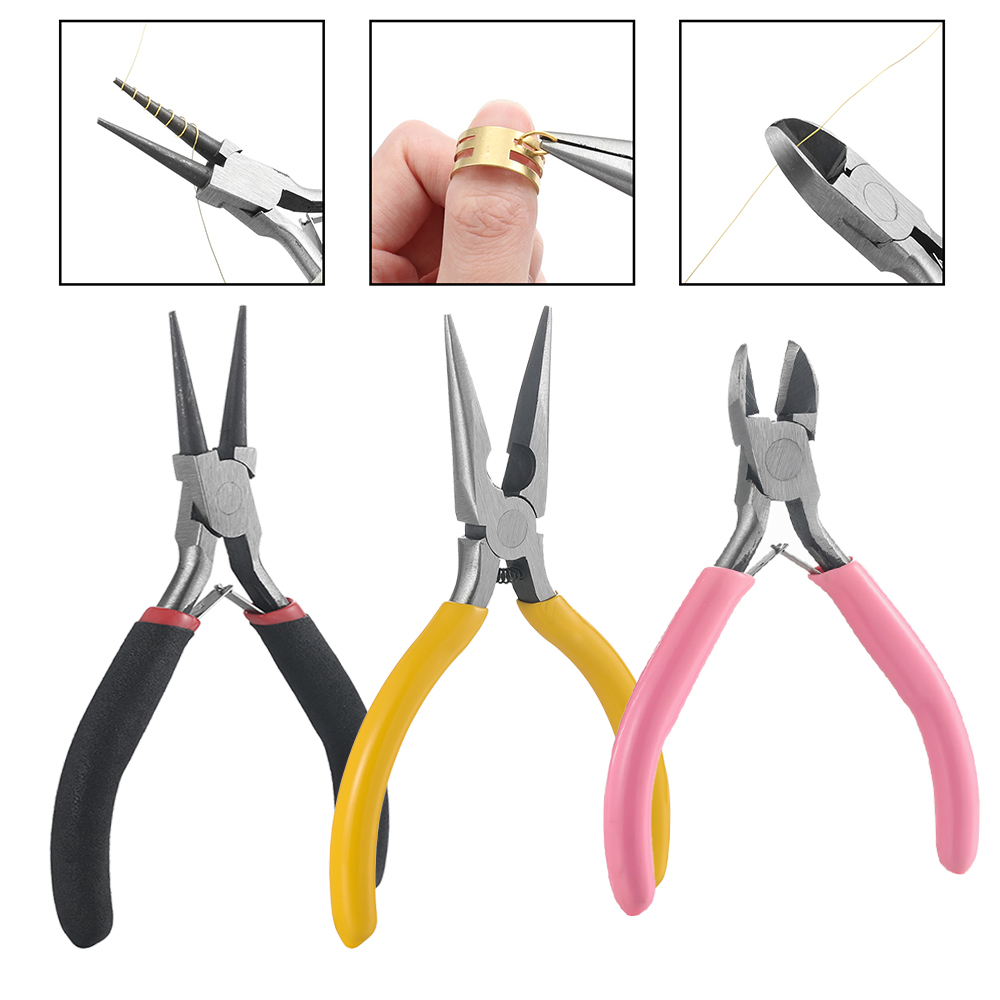 Jewelry Making Loop Pliers - 3pcs/Set 3 Styles Jewelry Pliers Tools