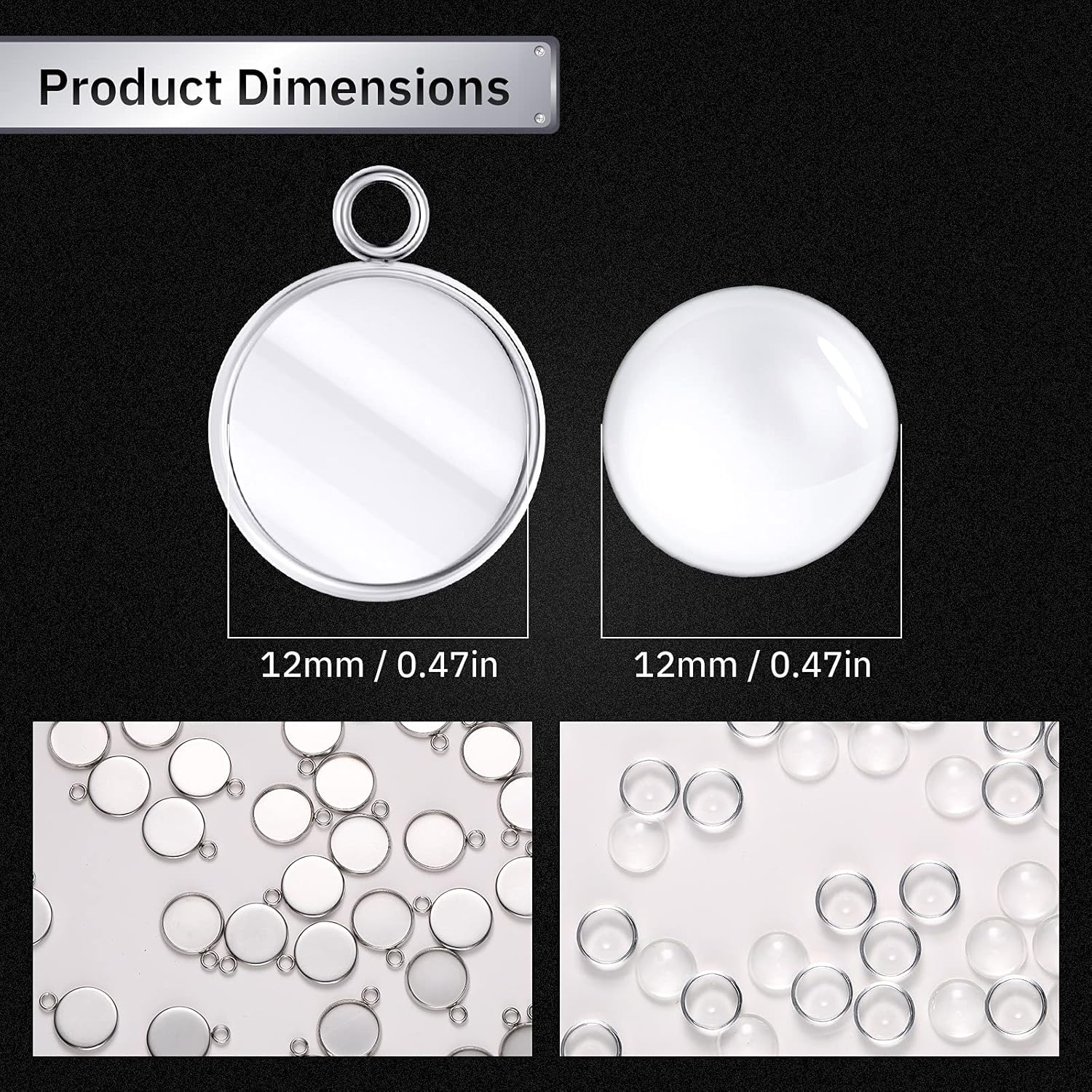 20 Pieces Stainless Steel Roun - огляд і ціна Jewelry Making Tray