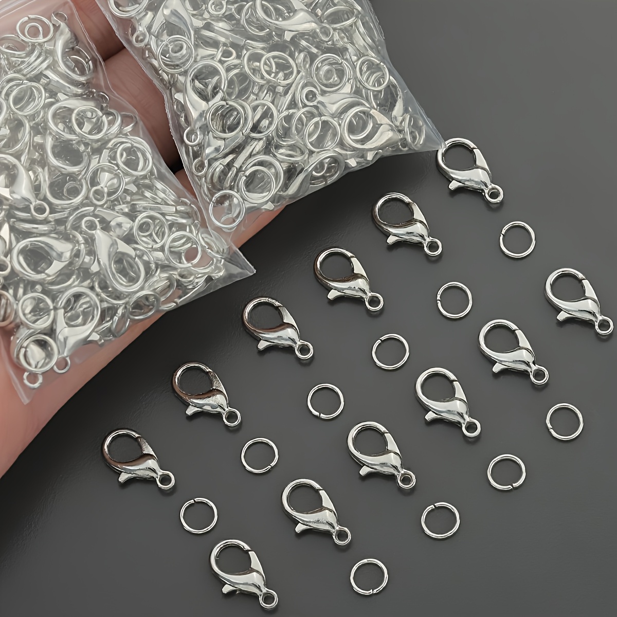 1/2/300pcs Lobster Clasps Open - огляд і ціна Jewelry Making Closed Jump Rings