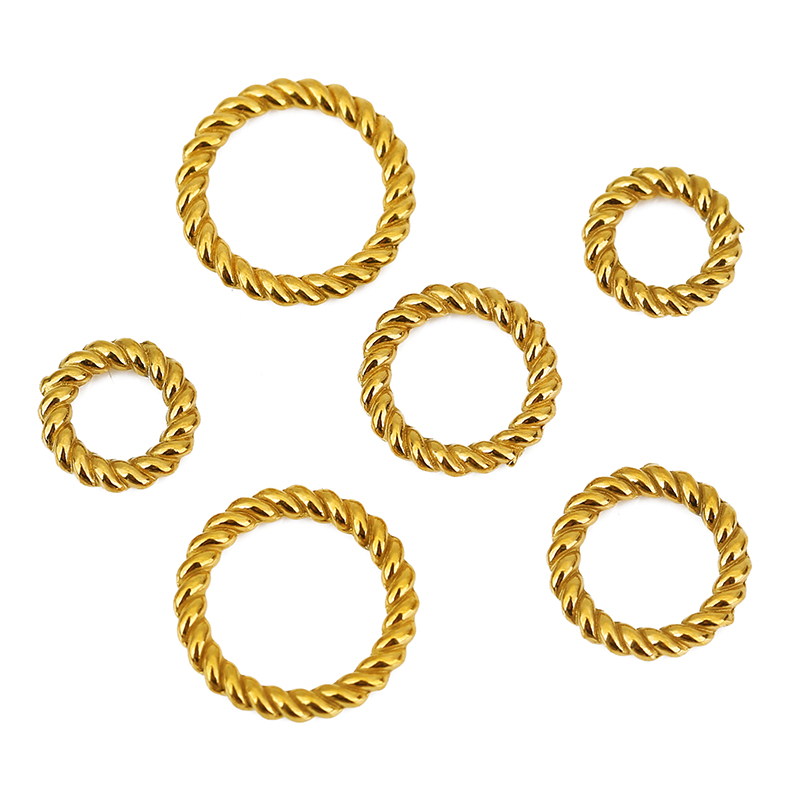 10pcs PVD Never Fade Stainless - огляд і ціна Jewelry Making Closed Jump Rings