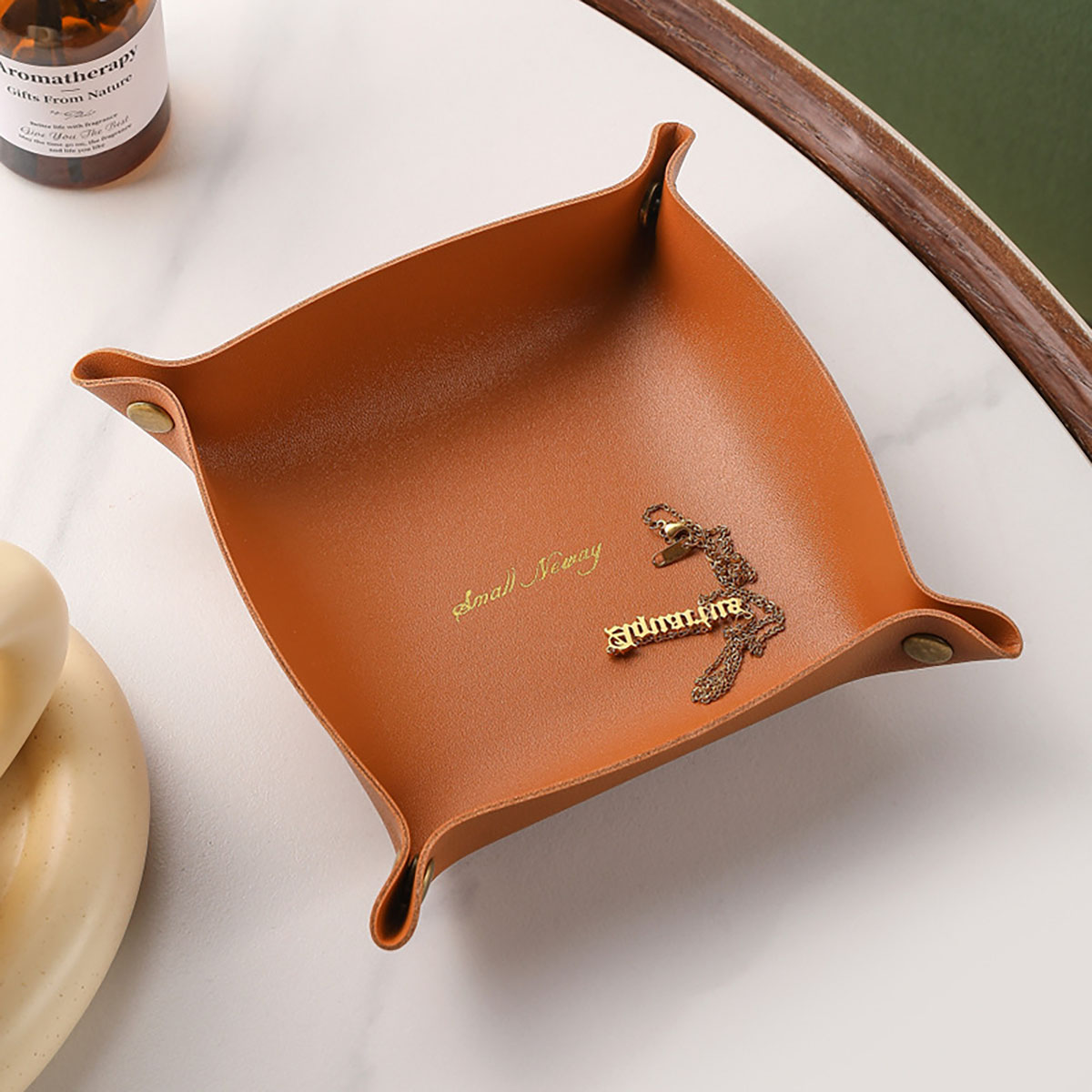 Nordic Style Leather Storage T - огляд і ціна Jewelry Making Tray