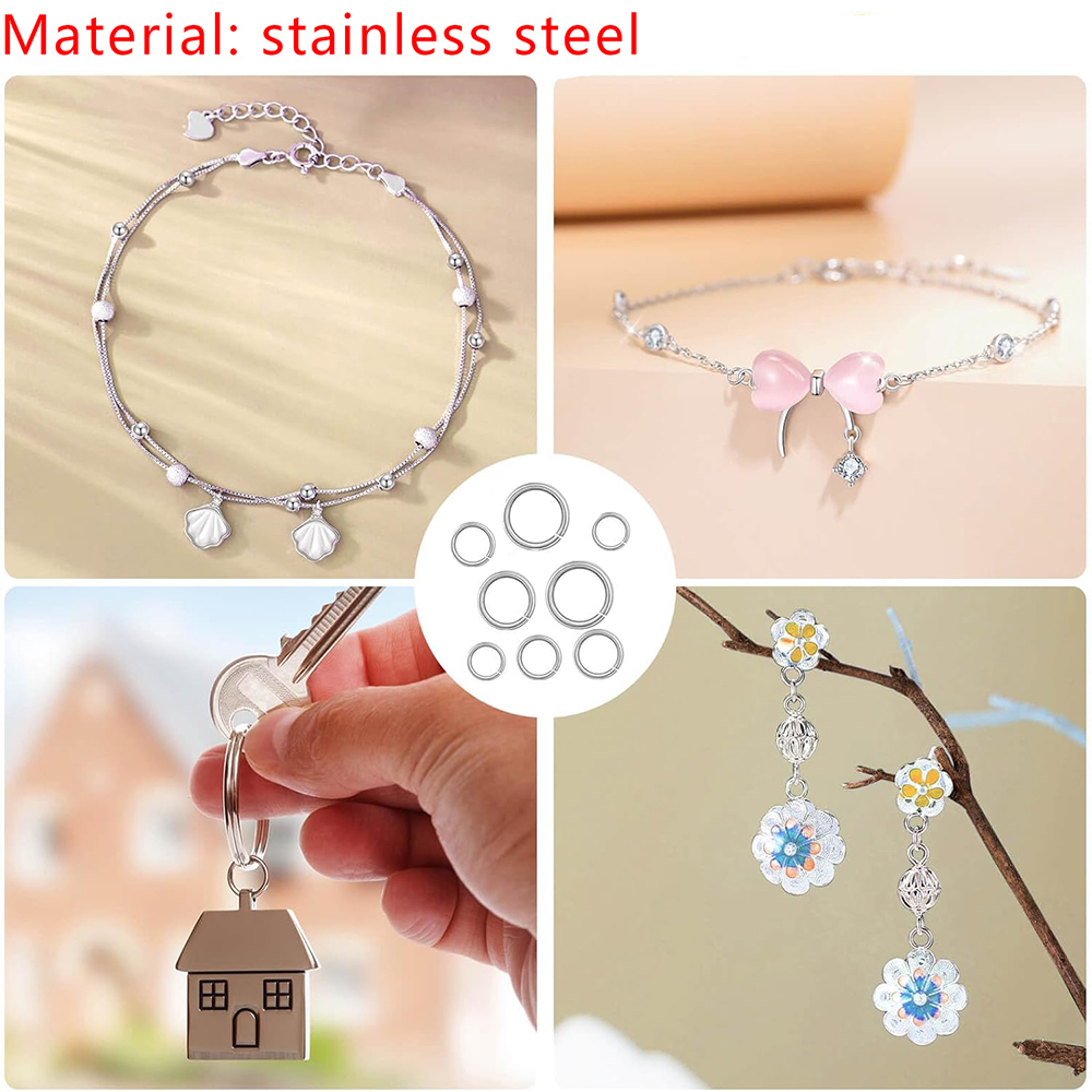 1200pcs Stainless Steel Jump R - огляд і ціна Jewelry Making Closed Jump Rings