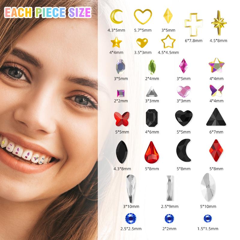 1 Set Dental Tooth Gems Crysta - огляд і ціна Jewelry Making Tool Kit