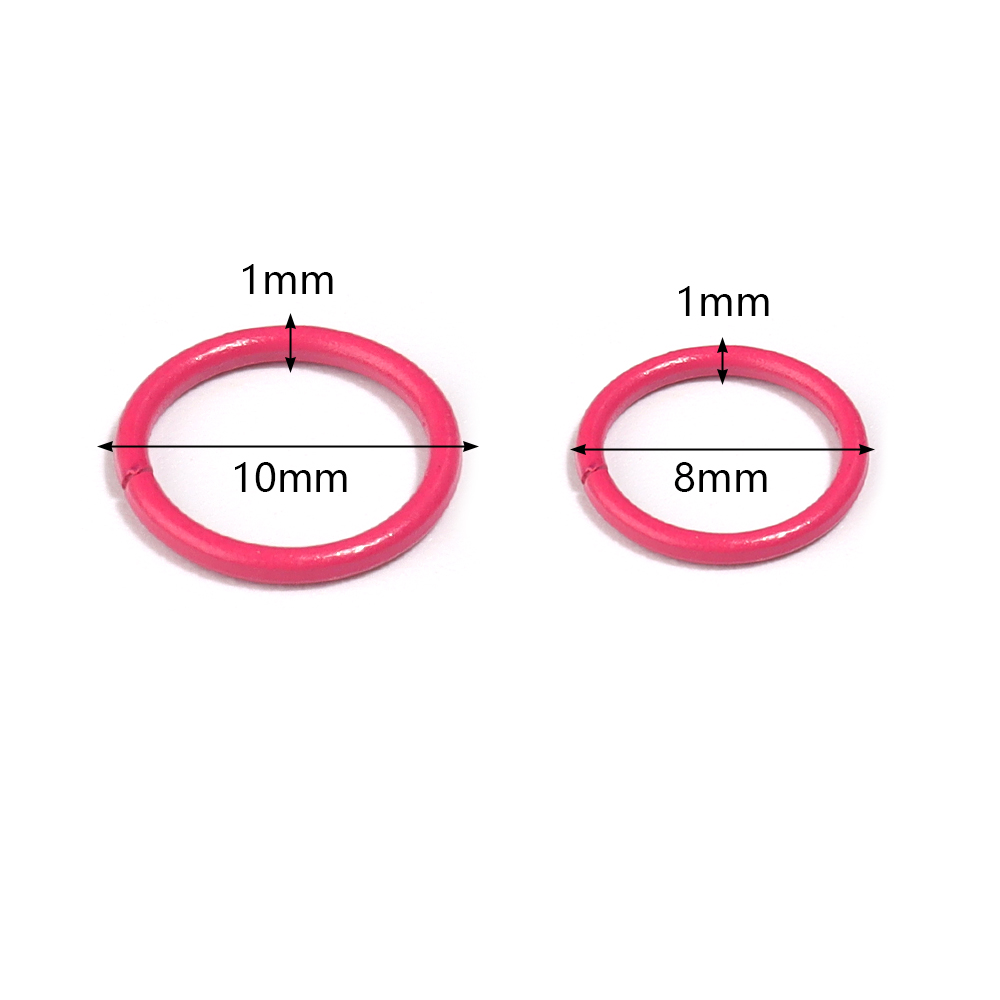 50pcs 8/10mm Iron Split Ring O - огляд і ціна Jewelry Making Closed Jump Rings