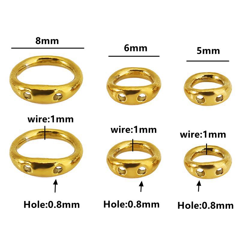 30pcs 5/6/8mm Stainless Steel  - огляд і ціна Jewelry Making Essentials