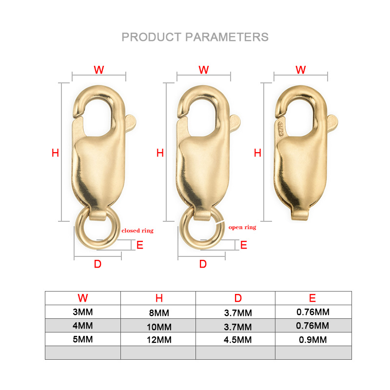 Lobster Clasp 14K Gold Filled  - огляд і ціна Jewelry Making Supplies Wholesale