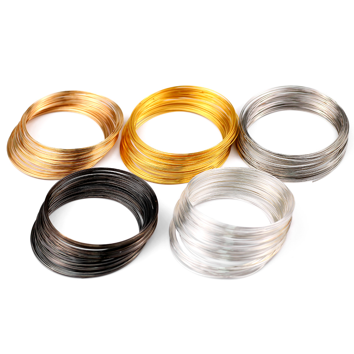 50Loops/Lot 0.6mm Memory Steel - огляд і ціна Memory Wire Bracelet