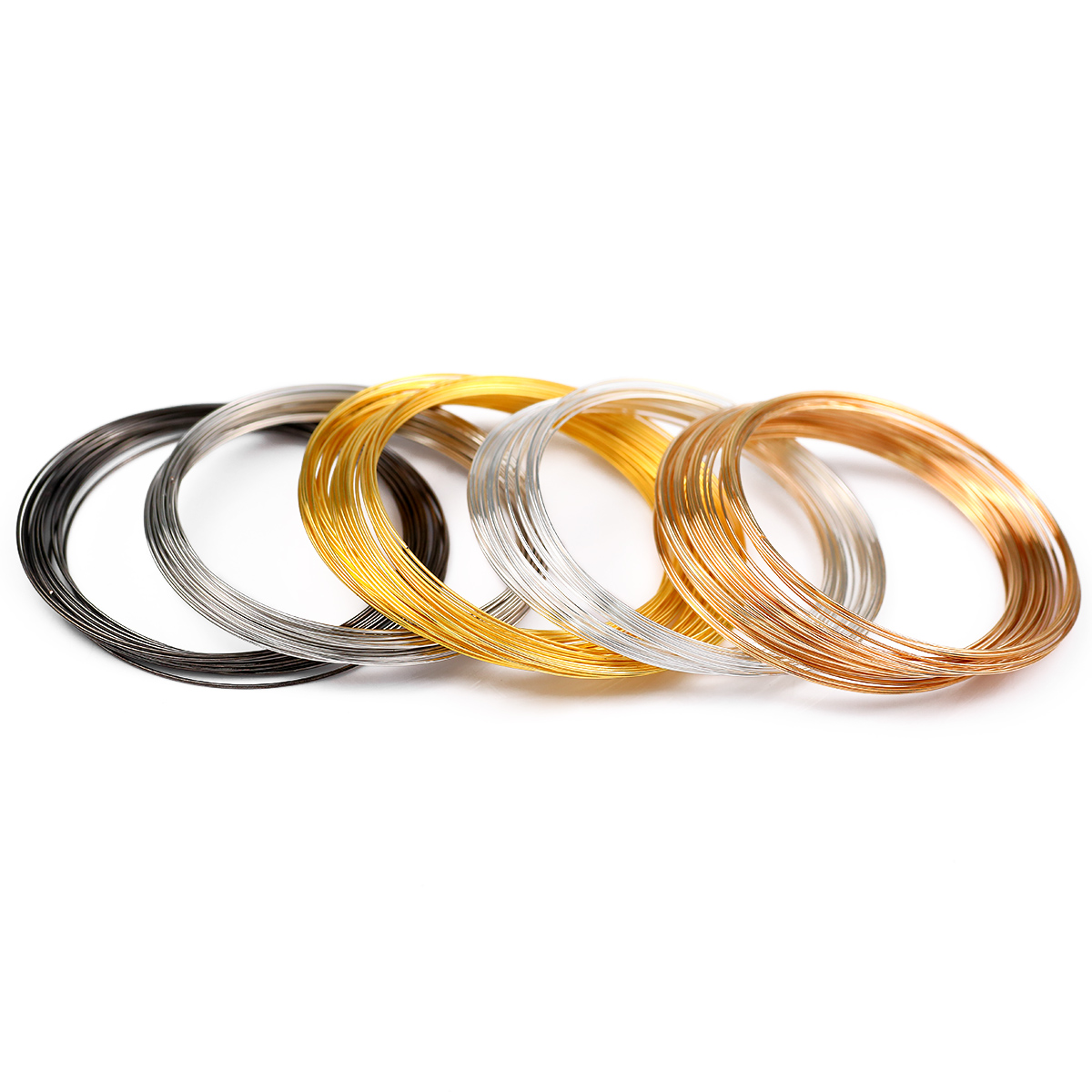 50Loops/Lot 0.6mm Memory Steel - огляд і ціна Memory Wire Bracelet