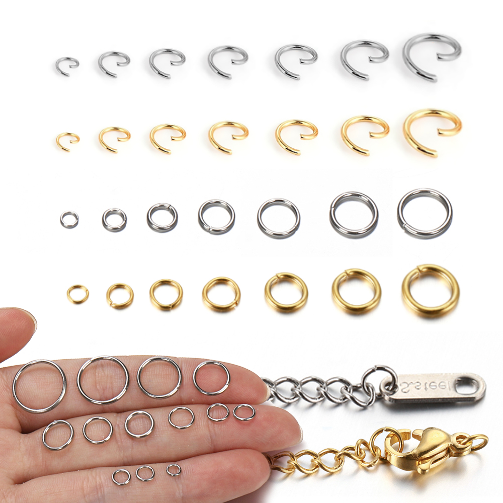 100-200pcs/lot Stainless Steel - огляд і ціна Jewelry Making Supplies Wholesale