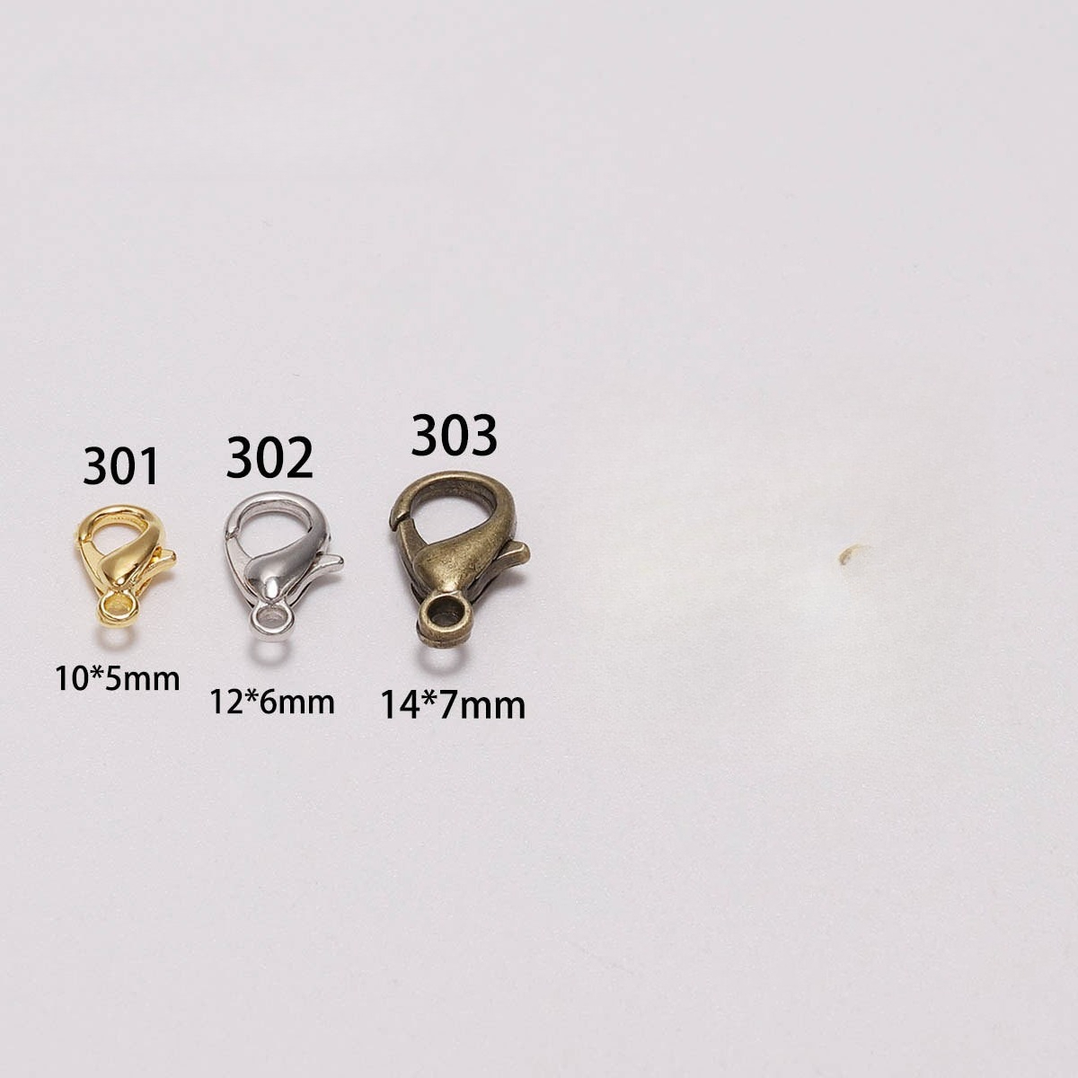 100pcs 9 12 14mm Zinc Alloy Lo - огляд і ціна Jewelry Making Hardware
