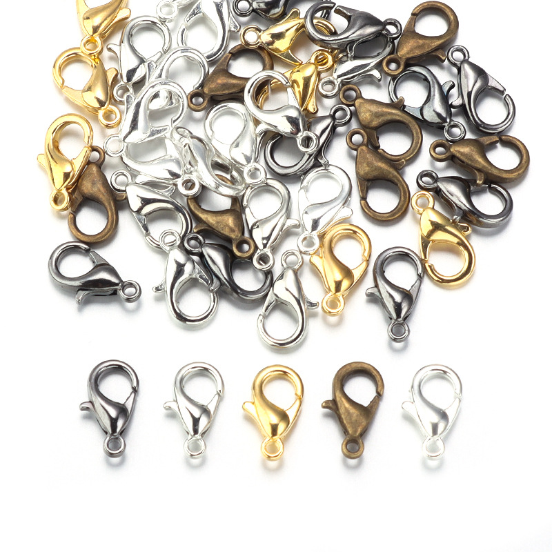 100pcs 9 12 14mm Zinc Alloy Lo - огляд і ціна Jewelry Making Hardware