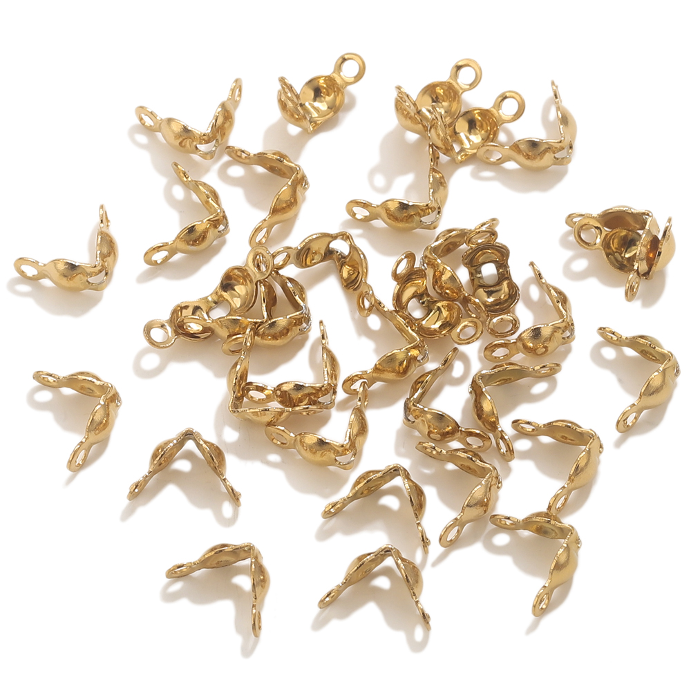 50pcs PVD Gold Plated Stainles - огляд і ціна Jewelry Making Material