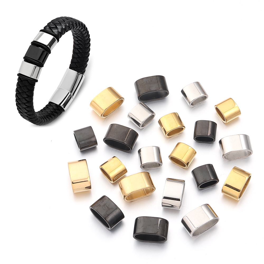 6pcs Flat Stainless Steel Tube - огляд і ціна Jewelry Making Beads