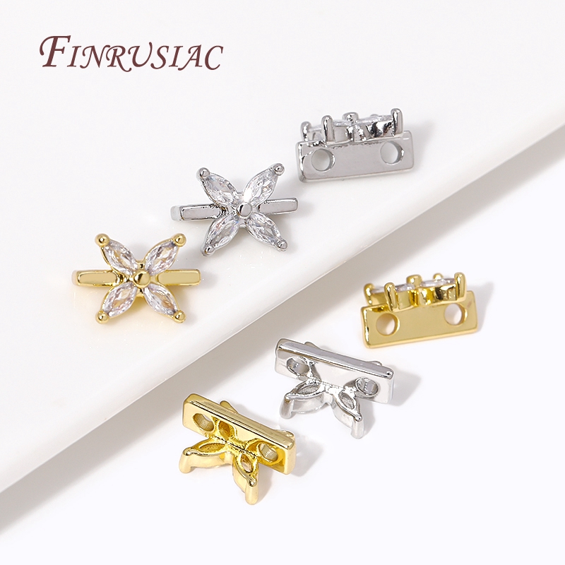18K Gold Plated 2 Holes Bead S - огляд і ціна Jewelry Making Supplies Wholesale
