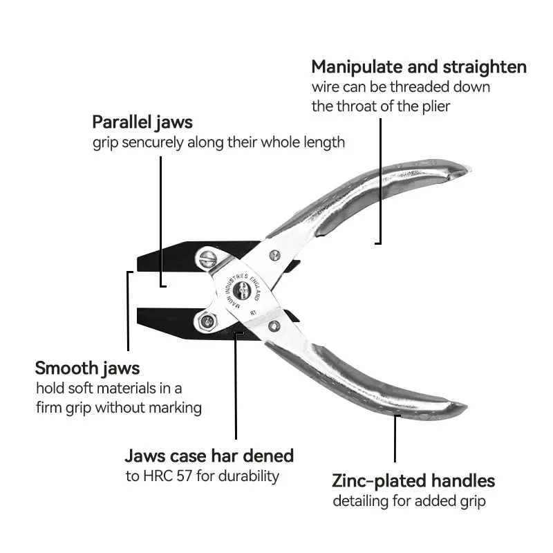 UK MAUN 140mm Smooth Jaws Flat - огляд і ціна Jewelry Making Loop Pliers