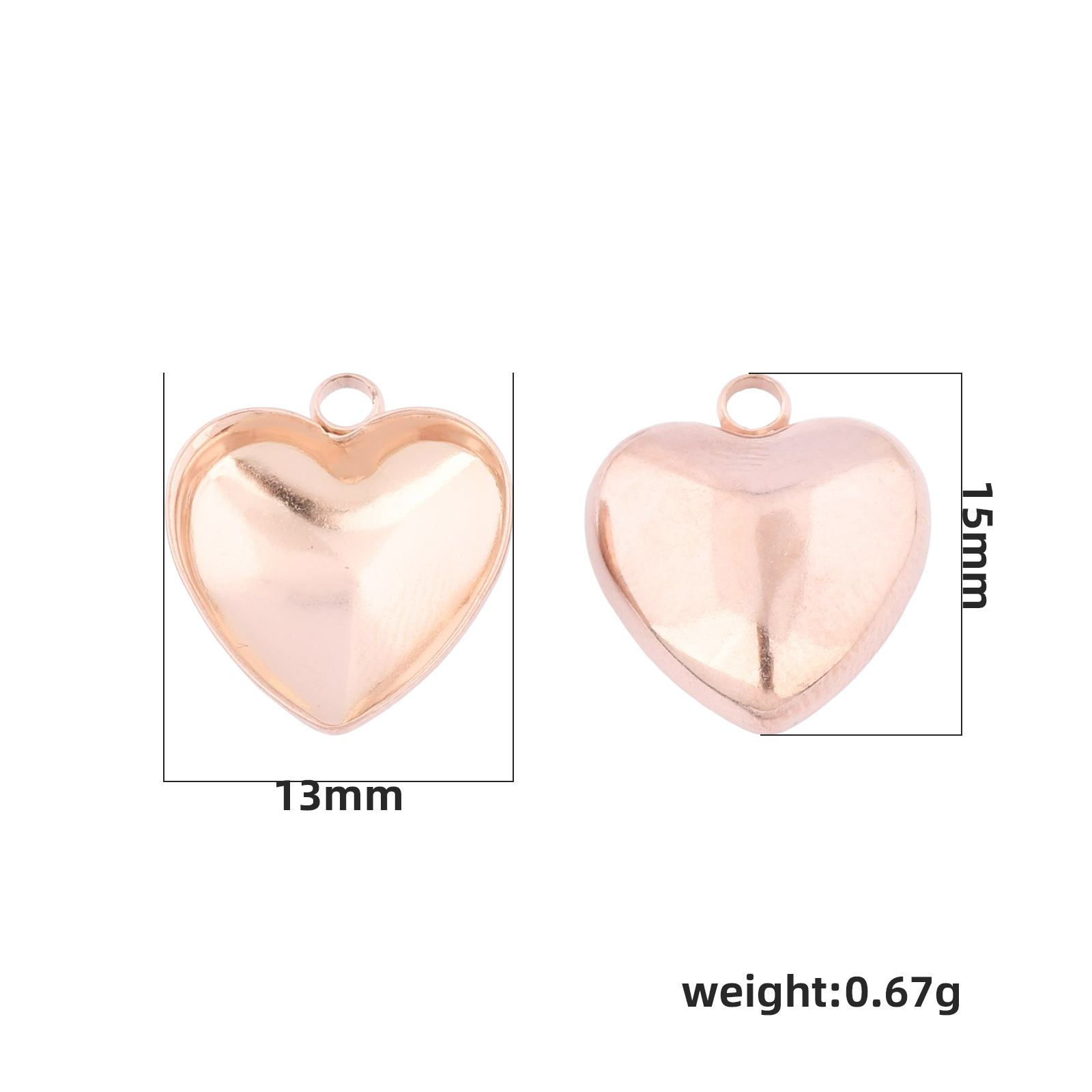 20pcs Stainless Steel 12mm Hea - огляд і ціна Jewelry Making Tray