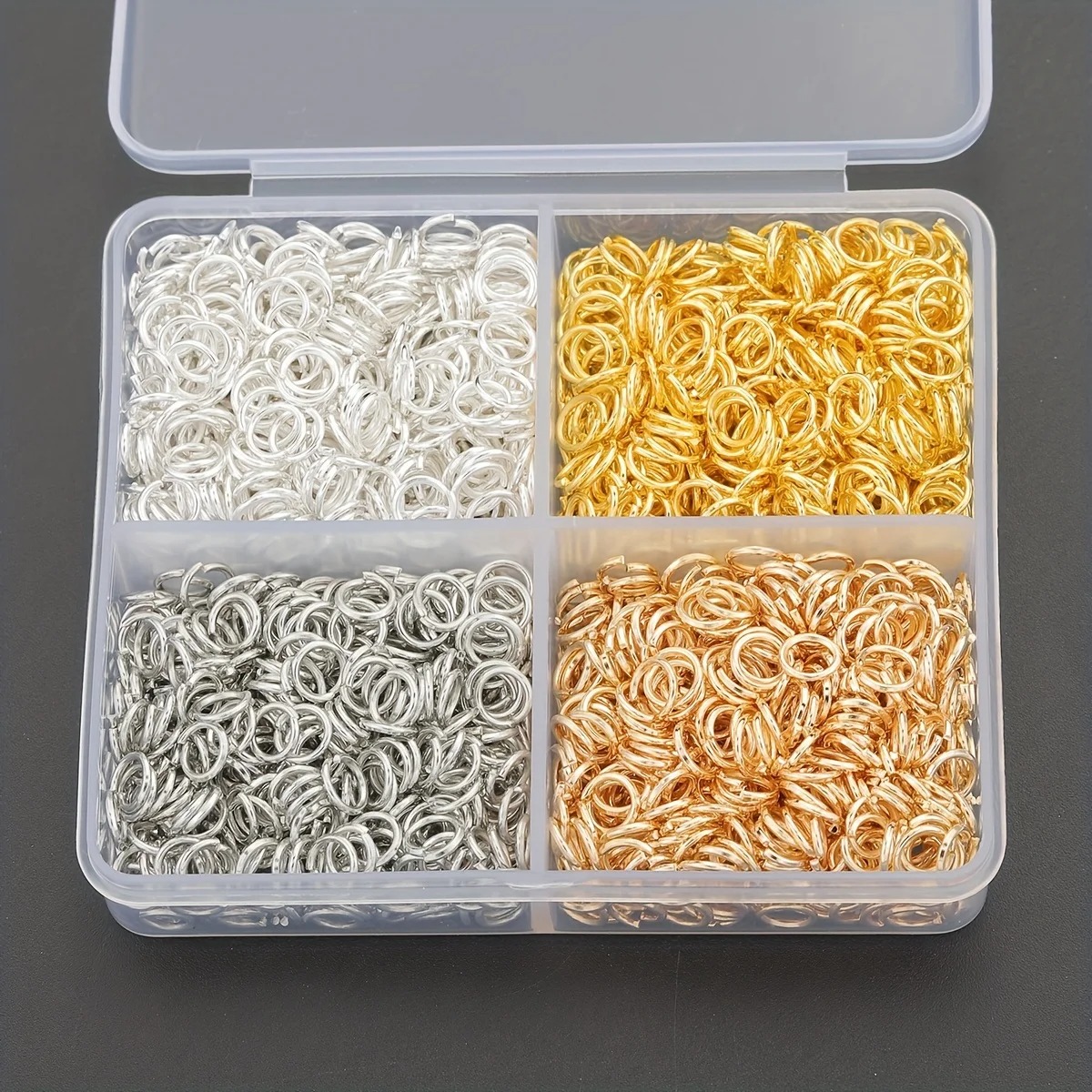 1200pcs 3mm Open Jump Rings fo - огляд і ціна Jewelry Making Closed Jump Rings
