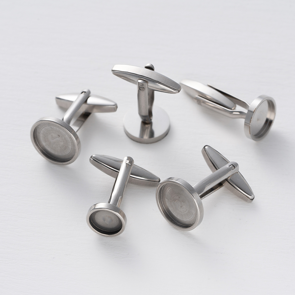 5Pcs Stainless Steel Cufflinks - огляд і ціна Jewelry Making Tray