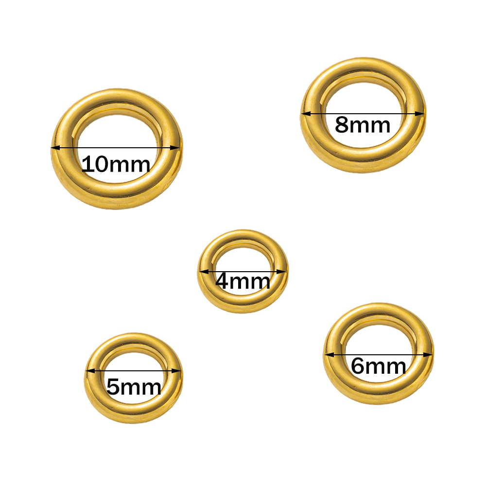 10pcs Stainless Steel Gold O R - огляд і ціна Jewelry Making Closed Jump Rings