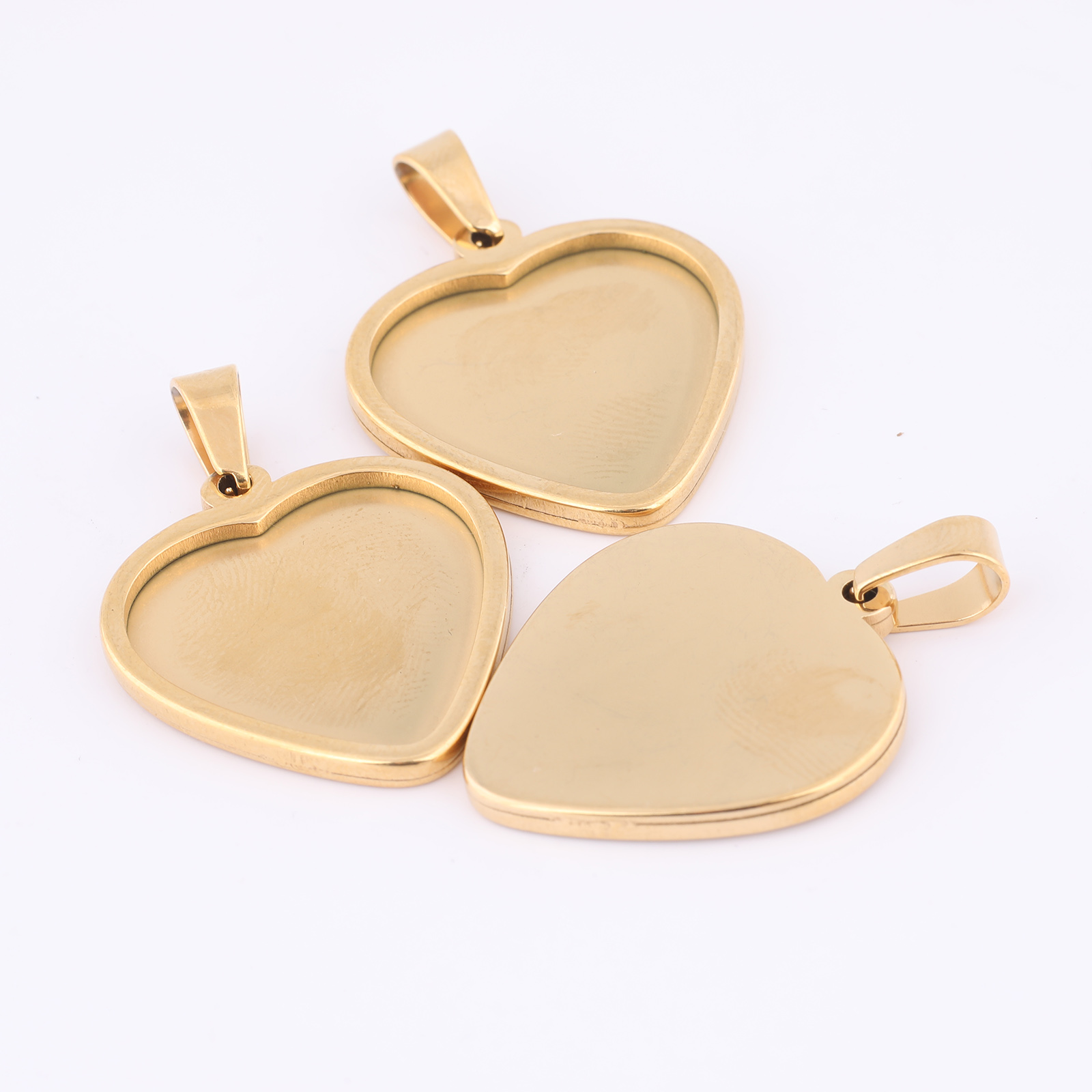 5pcs 20mm Heart Cabochon Trays - огляд і ціна Jewelry Making Tray