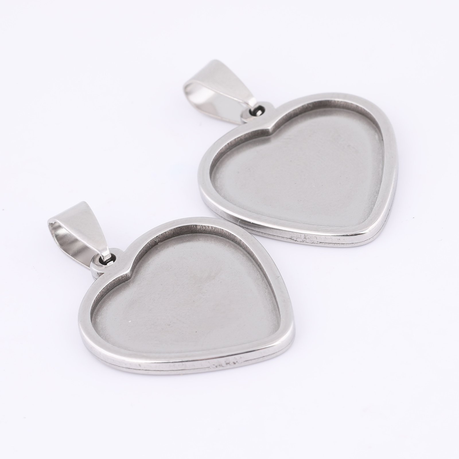5pcs 20mm Heart Cabochon Trays - огляд і ціна Jewelry Making Tray
