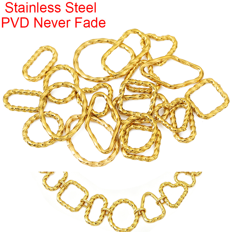 10pcs Stainless Steel Closed T - огляд і ціна Jewelry Making Closed Jump Rings