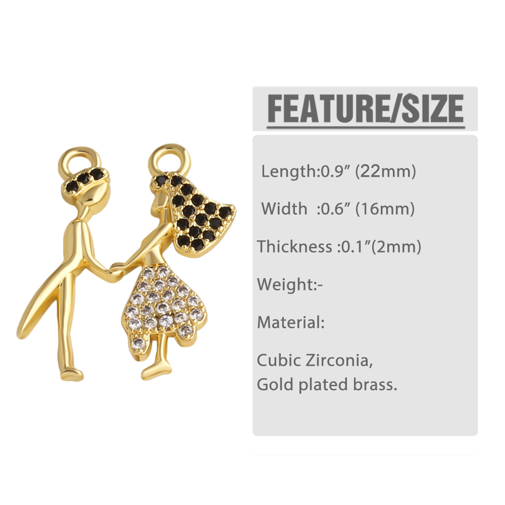 OCESRIO Gold Plated Brass Coup - огляд і ціна Jewelry Making For Couples