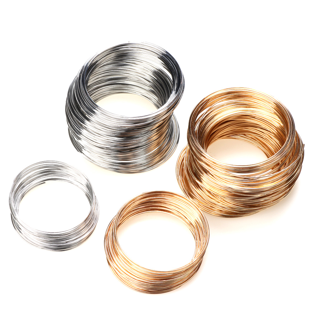 0.8MM 55/60MM Rhodium/KC Gold  - огляд і ціна Memory Wire Bracelet