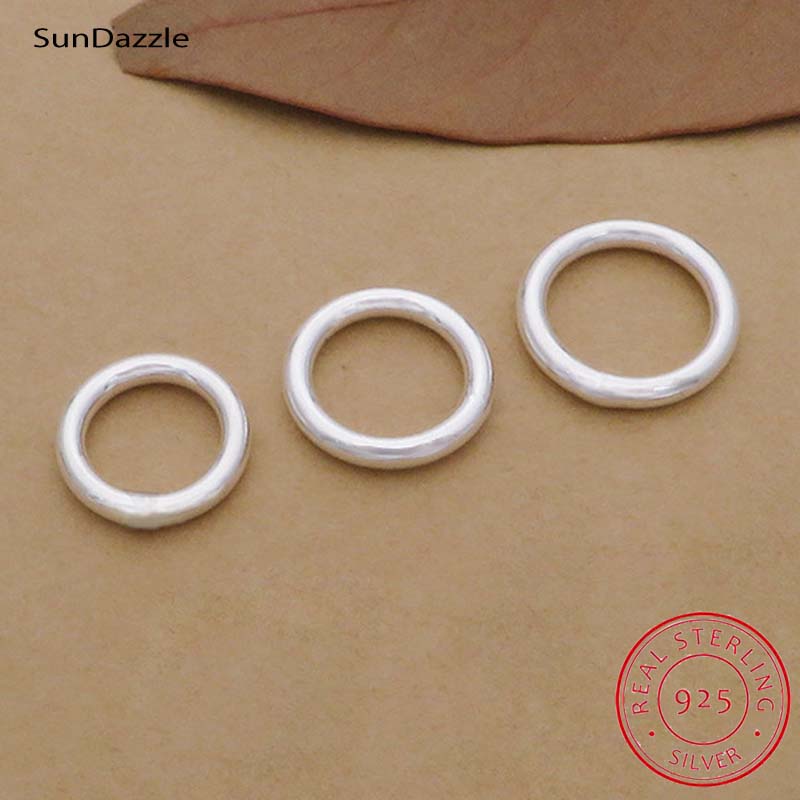 10pcs Genuine Real Pure Solid  - огляд і ціна Jewelry Making Closed Jump Rings