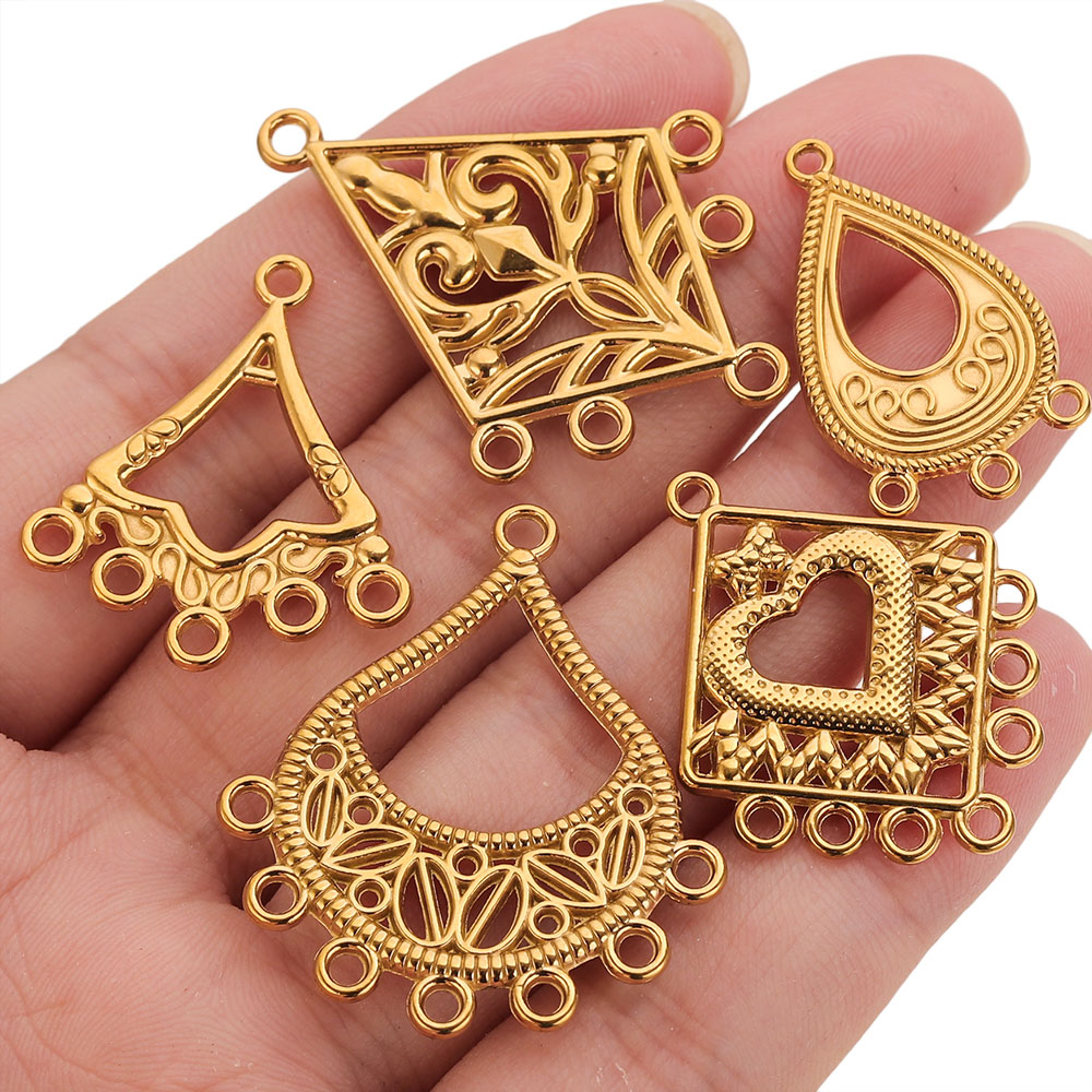 5pcs Stainless Steel Earring C - огляд і ціна Jewelry Making Supplies Wholesale