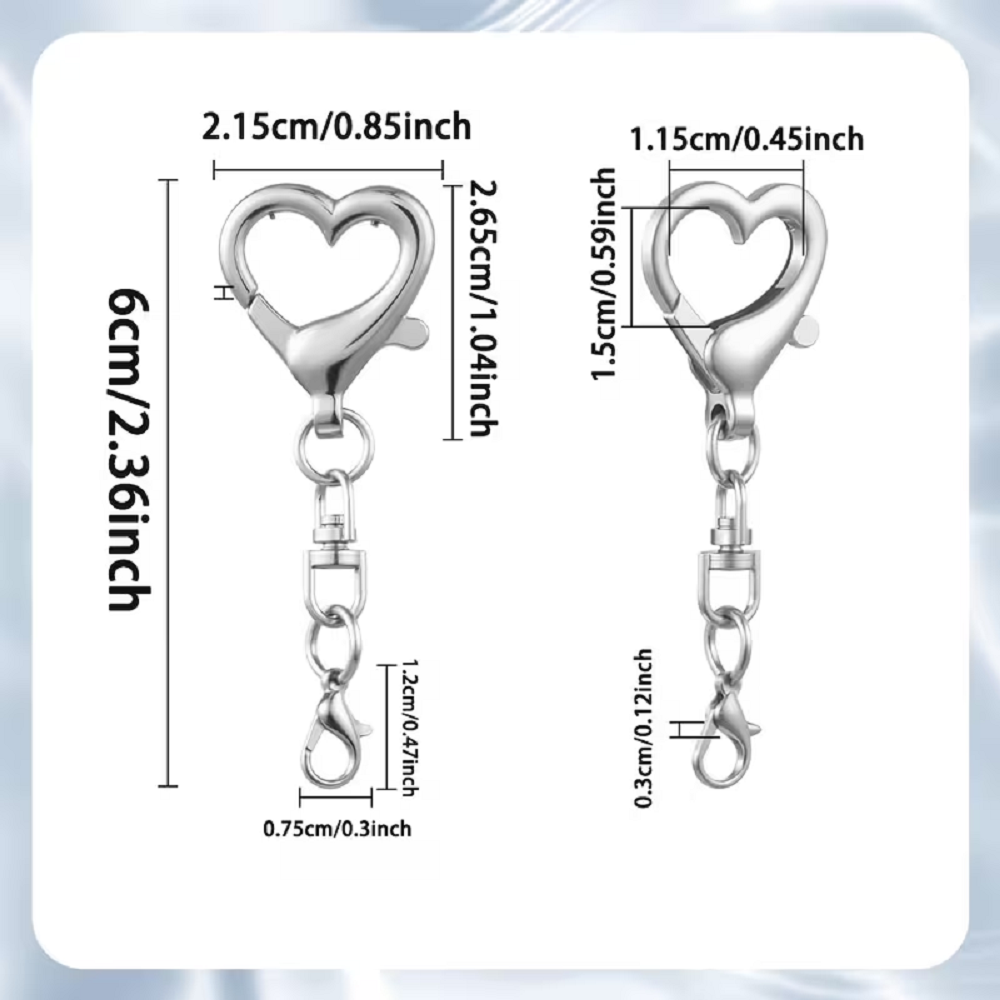 5/15/30Pcs Heart Shaped Swivel - огляд і ціна Jewelry Making Material