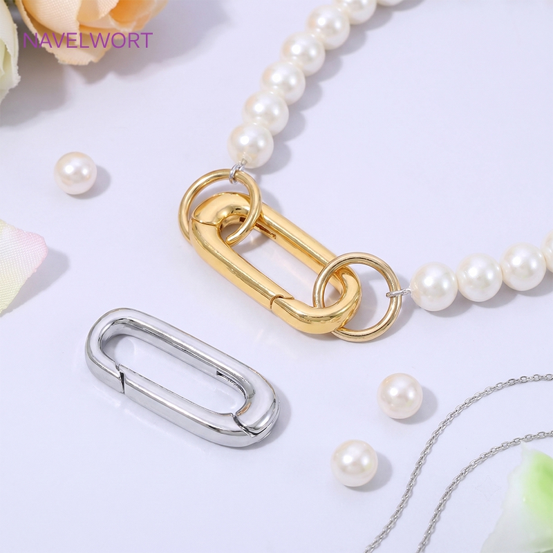1/2/4Pcs 18K Gold Plated Oval  - огляд і ціна Jewelry Making Items