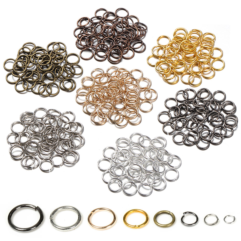 200pcs 3/4/5/6/7/8/10/12mm Met - огляд і ціна Jewelry Making Closed Jump Rings