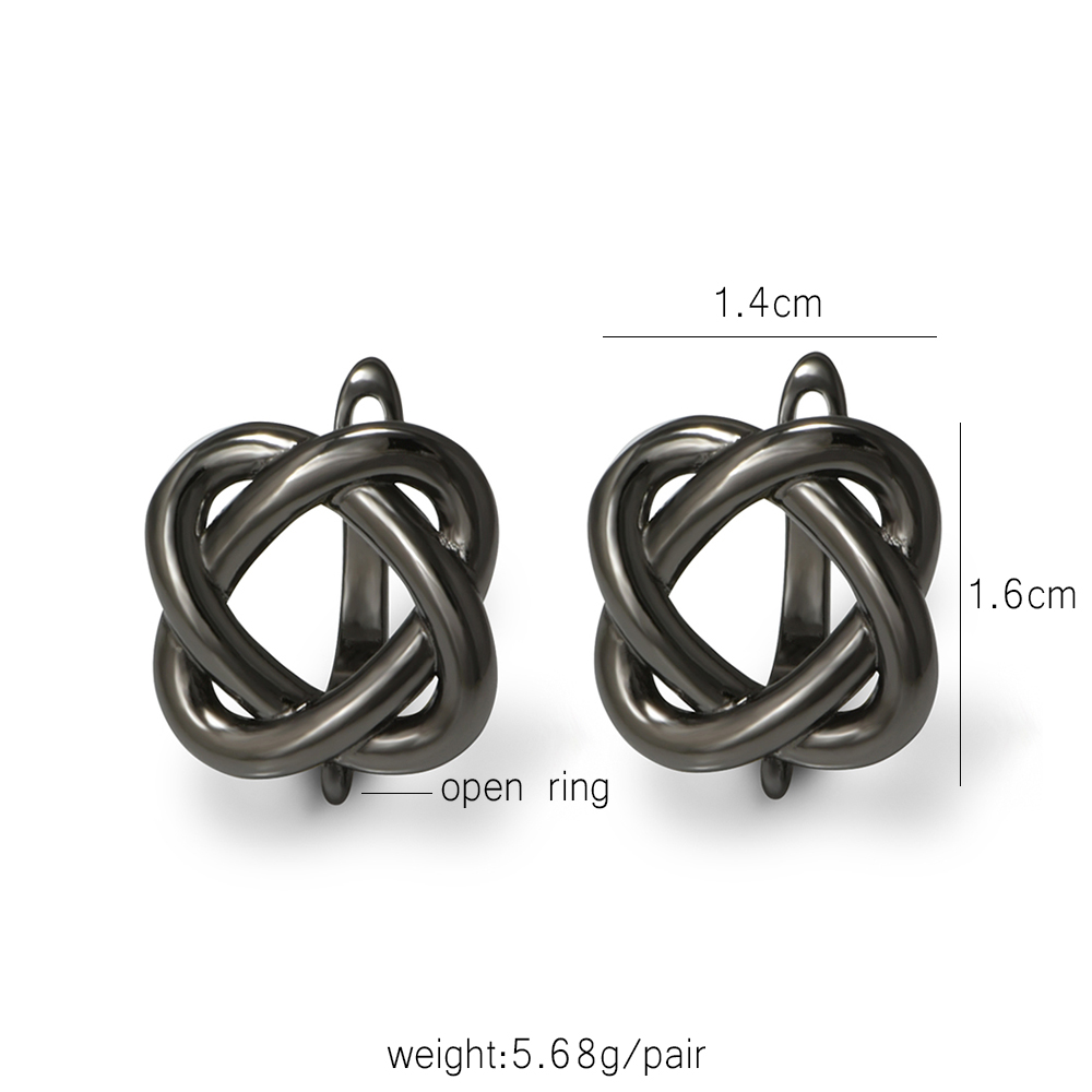 YANASI 1 Pair Gun Black  Brass - огляд і ціна Jewelry Making Material
