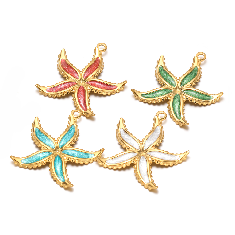 4pcs Stainless Steel Enamel St - огляд і ціна Jewelry Making Supplies Wholesale