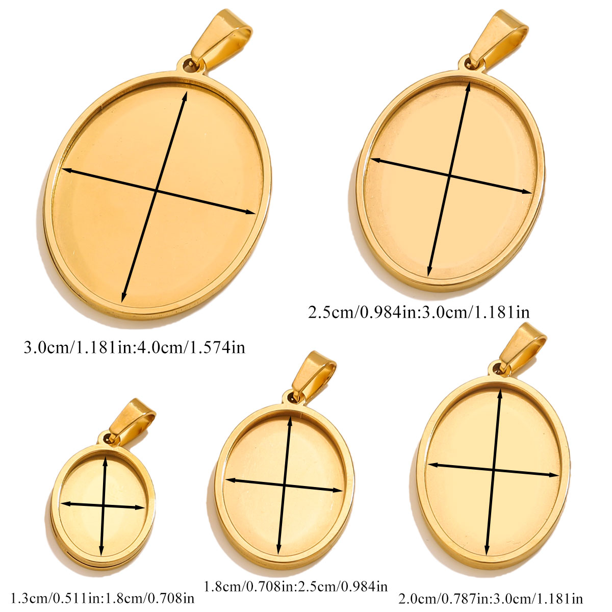 5PCS Stainless Steel Charms Go - огляд і ціна Jewelry Making Tray