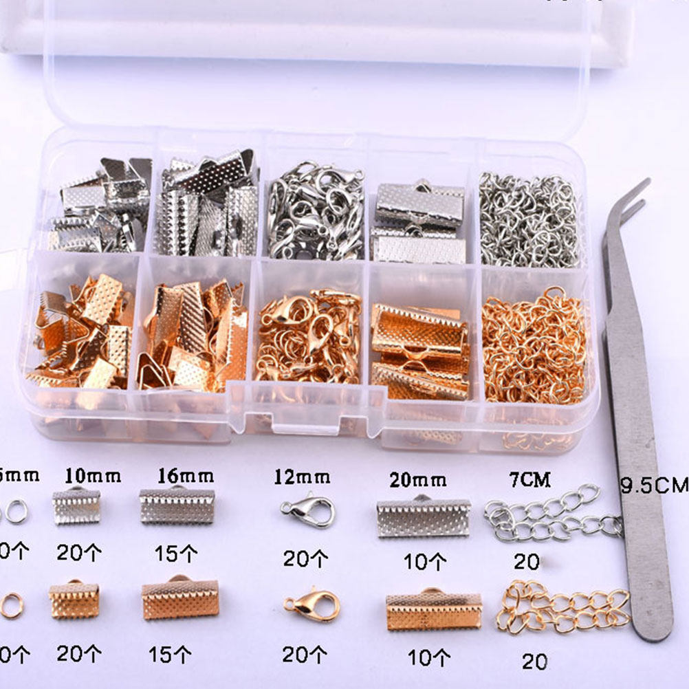 371pcs Golden Necklace Buckle  - огляд і ціна Jewelry Making Tool Kit
