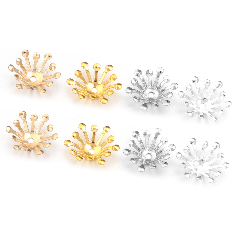 100Pcs Diameter 13MM Gold Colo - огляд і ціна Jewelry Making Supplies Wholesale