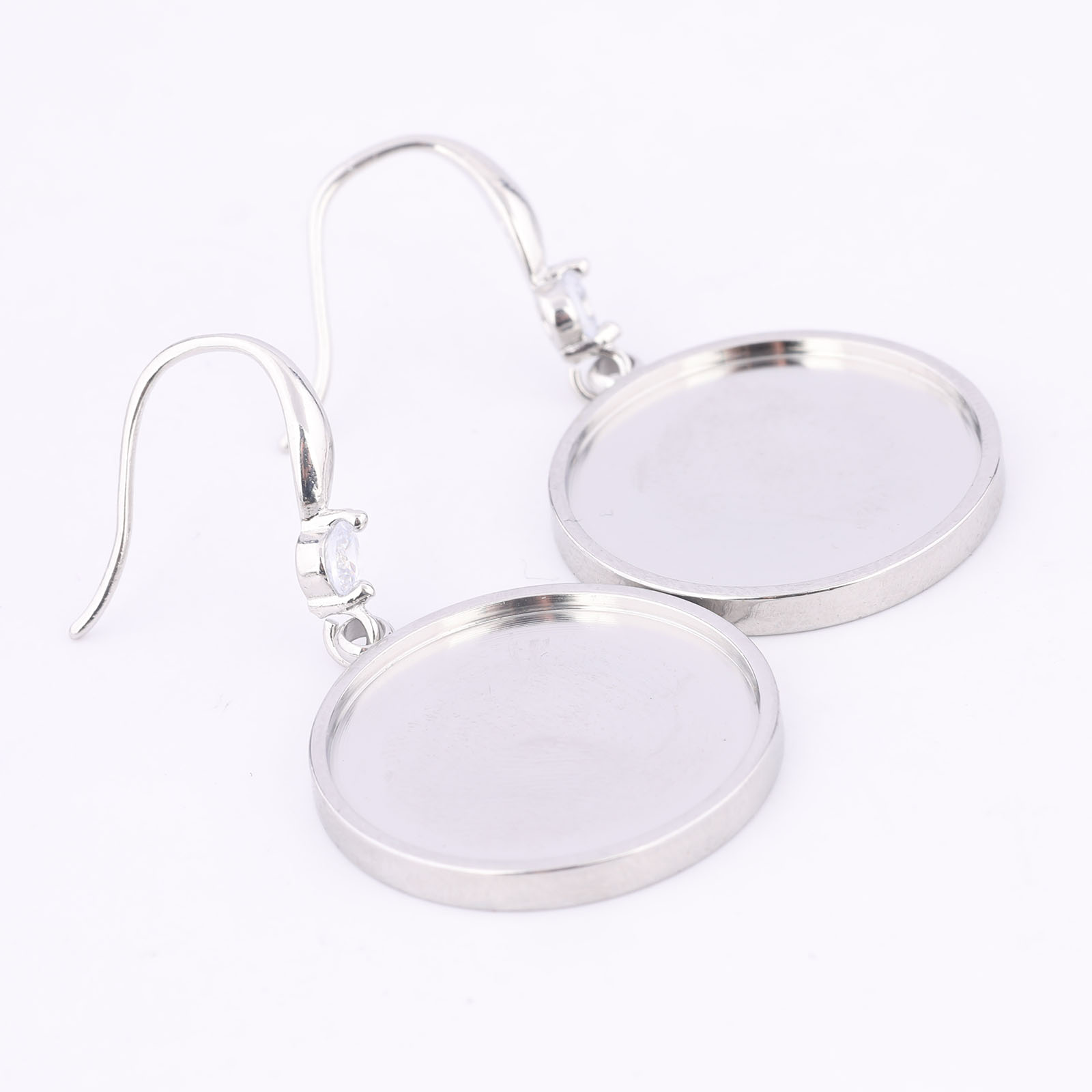 6pcs Stainless Steel Fit 20mm  - огляд і ціна Jewelry Making Tray