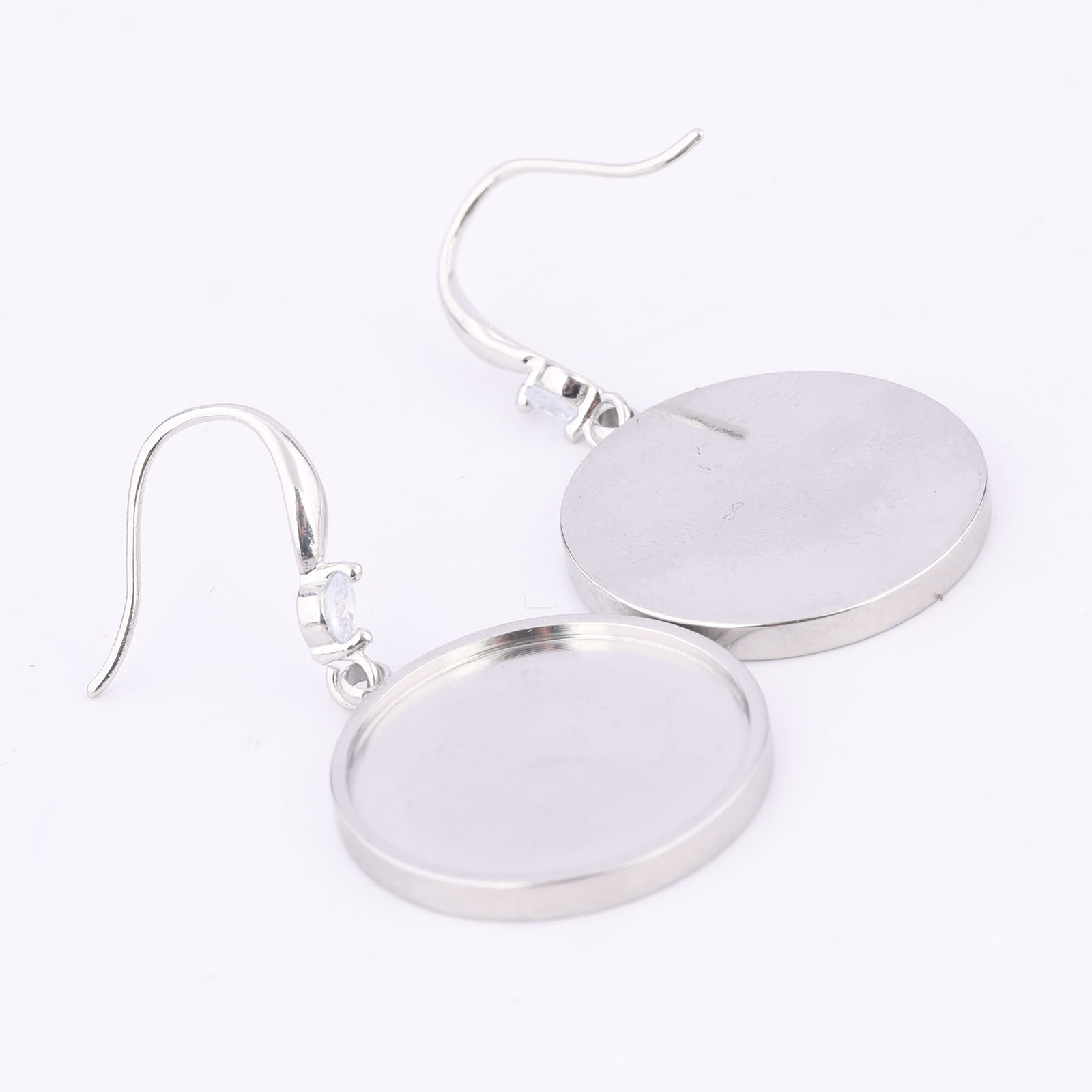 6pcs Stainless Steel Fit 20mm  - огляд і ціна Jewelry Making Tray
