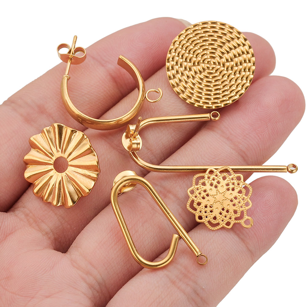 10pcs Stainless Steel Earrings - огляд і ціна Jewelry Making Supplies Wholesale