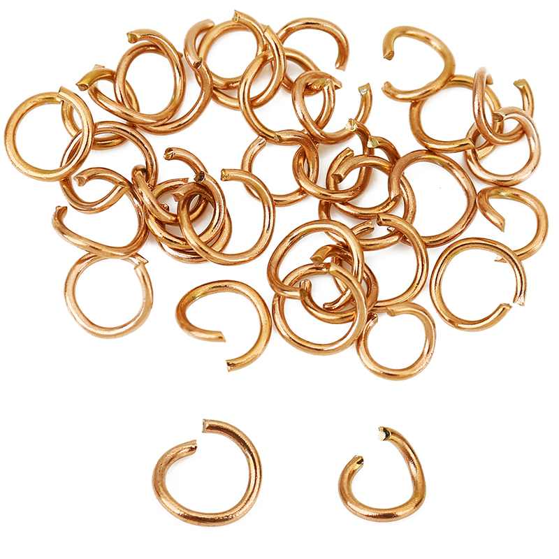 100pcs Rose Gold Plated Stainl - огляд і ціна Jewelry Making Closed Jump Rings