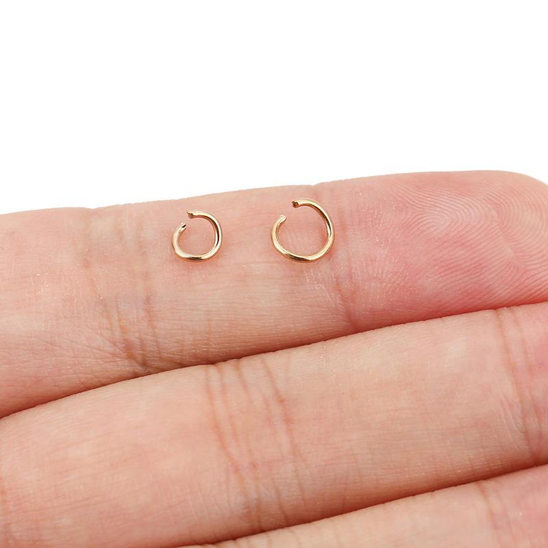 100pcs Rose Gold Plated Stainl - огляд і ціна Jewelry Making Closed Jump Rings