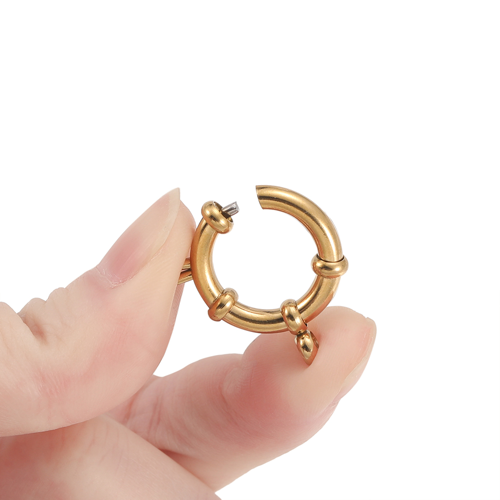 2pcs Stainless Steel Round Spr - огляд і ціна Jewelry Making Material