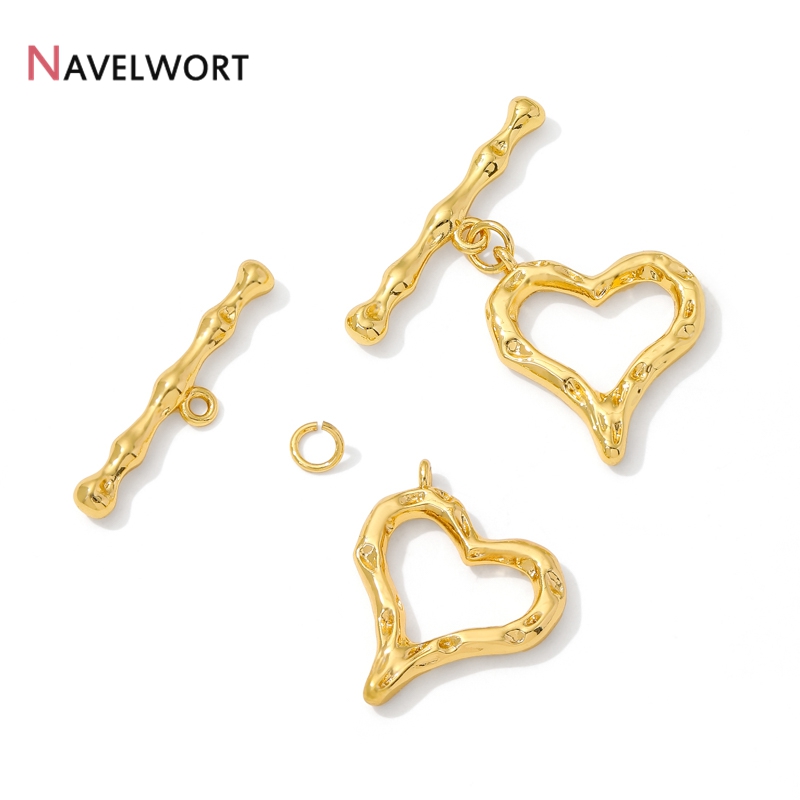 18K Gold Plated Heart Shape OT - огляд і ціна Jewelry Making Material