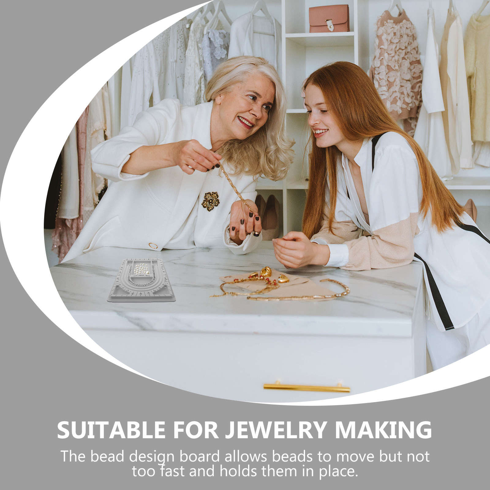 2Pcs Bead Design Board Jewelry - огляд і ціна Jewelry Making Beads